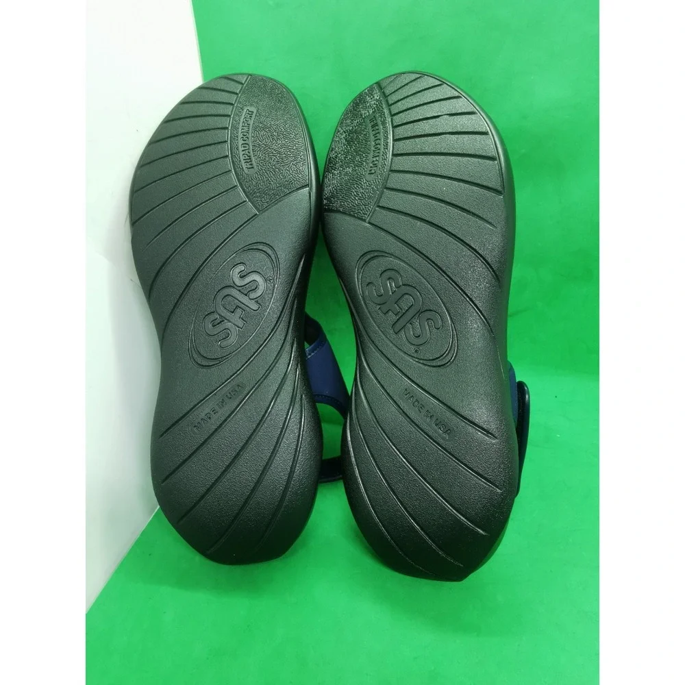 SAS Harmony Heel Strap Sandals Women's Size 10 M Navy Comfort Support Adjustable